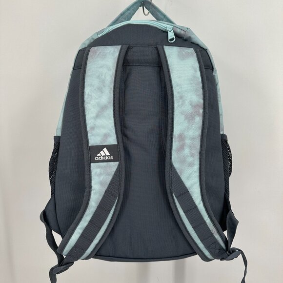 adidas Stratton II Backpack in Light Blue/Gray Large School Bag Fits 17" Laptop - Picture 6 of 13